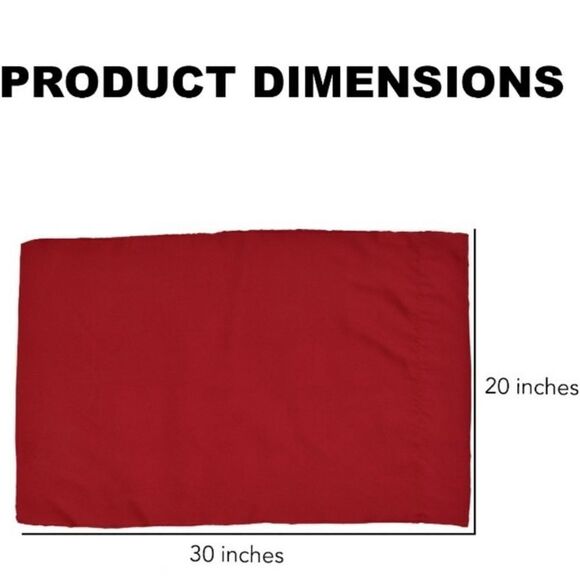 Home Smart copper infused pillowcase set of two queen 20 x 30“ in color red. - Picture 5 of 5